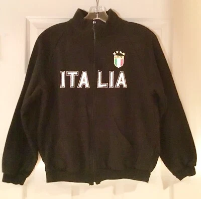 ITALIA Italy Women's VINTAGE Soccer Full-Zip Jacket Sweatshirt Size S/M - Image 1 of 4