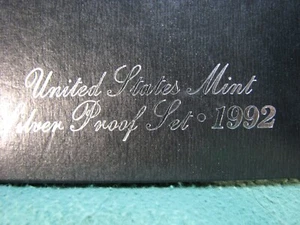 1992 S U.S. Mint SILVER Proof Set 5 Coin Set In US Mint Box W/COA - Picture 1 of 6