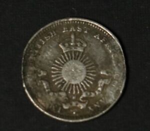 Mombasa 1890 2 Annas - Silver - ULTRA RARE 16000 minted