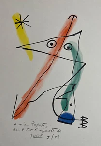 Joan MIRO Original 1959 Lithograph "Josep Llorens Artigas " Plate-Sign 46/738 - Picture 1 of 7