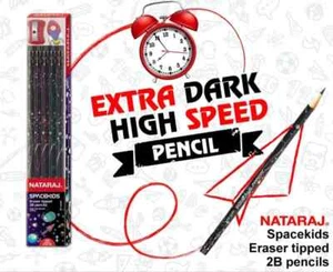 2B EXTRA DARK STYLE Pencils Office School Art Break-Resistant With Rubber Tip ✍ - Picture 1 of 8