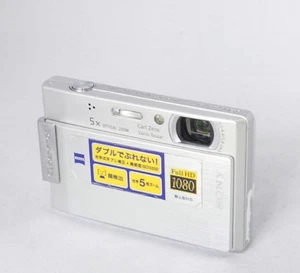 Sony Cyber-shot DSC-T100 8.1MP Digitalkamera Body mit Akku - Silber Japanisch - Bild 1 von 7