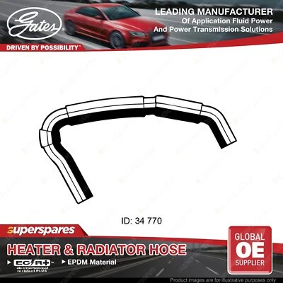 Gates Lower Radiator Hose for Daihatsu Rocky Hard F70 F75 F80 F85 54KW - image 1 of 2