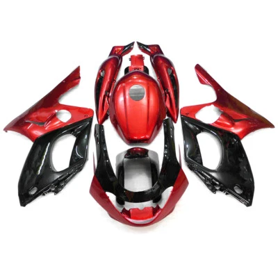 Motorcycle Red Black ABS Fairings Kit for Yamaha YZF600R 1997-2007 Bodywork  Foto 1 de 4