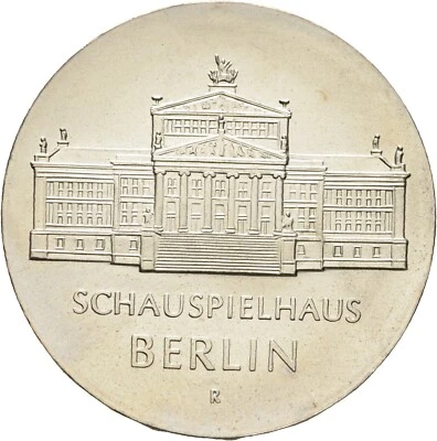 GDR Berlin 10 Mark 1987 Silver Schauspielhaus 17.1 g Original Coin #MTK173 - Image 1 of 2