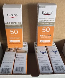 6 - EUCERIN Age Defense & getönt + Hyaluronsäure 50 5 AOX Shield LSF 2,5 Oz. - Bild 1 von 15