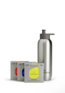Waterdrop Large Stainless Steel Sports Bottle 800ml & Taster Pack Microlyte - Picture 1 of 6