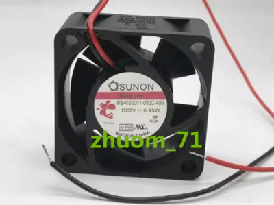 1PC SUNON 4020 MB40200V1-000C-A99 5V 0.95W 4CM Silent cooling fan - Image 1 of 3