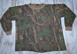 Vintage Trebark Langarmshirt XL Pocket Tee Vintage 80s Ace Sportswear Camo Hunt - Bild 1 von 7