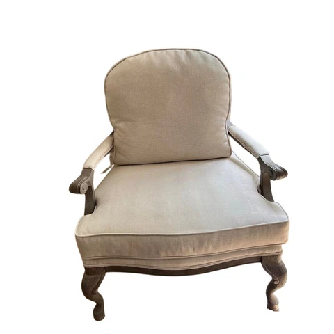 French Louis XV Lattice Back Bergere Chair Cover
