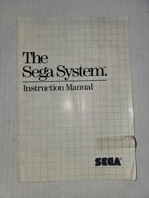 The Sega Master System Console Instructions Manual ONLY Insert Authentic  - Image 1 of 2