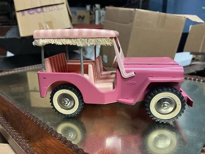 Wow jeep vintage Tonka 1962/3 rosa Surey #350 - tiene poco desgaste para jugar bonito juguete Foto 1 de 4