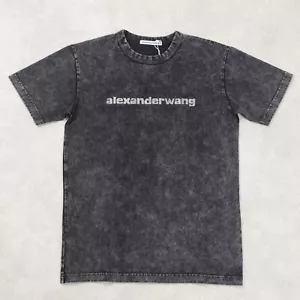 ALEXANDER WANG Black Hotflix Grill T Shirt Size XS - Picture 1 of 9