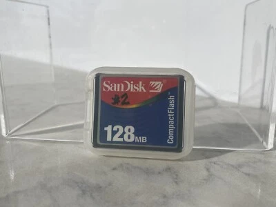 SanDisk 128MB Compact Flash Card CF Memory Card w/ Case - Image 1 of 4