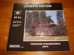 Haydn Piano Sonata PARASKIVESCO Audiophile SARASTRO 45 RPM LP SAR 7812 NEW - Picture 1 of 1