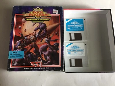 Buck Rogers Countdown to Doomsday IBM PC Big Box  Floppy Disk SSI 3.5 disks - Image 1 of 2