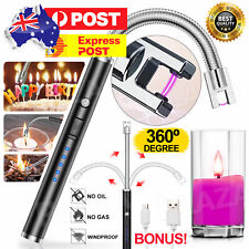 Plasma ARC Flameless USB Lighter BBQ Windproof Kitchen Candle Rechargeable Tool