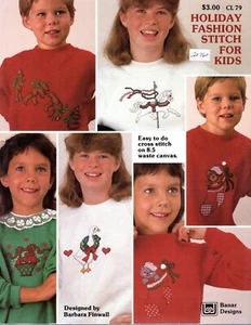 Banar Designs CL79 HOLIDAY FASHION STITCH X-Stitch Waste Canvas Pattern Leaflet - Picture 1 of 1