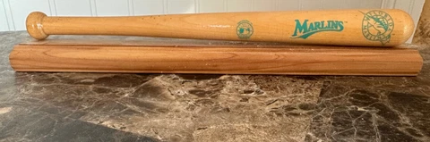 FLORIDA MARLINS WOOD BASEBALL BAT DESK CARD HOLDER MLB MIAMI WOODEN Cover