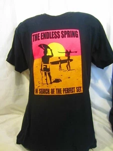 Endless Spring neon pink orange black ski surf SS t-shirt waterski MEN L - Picture 1 of 3