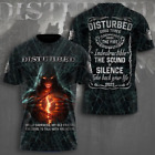 Unisex 3D Disturbed Shirt, Disturbed Shirt, Music Band 3D Shirt, All Over Print
