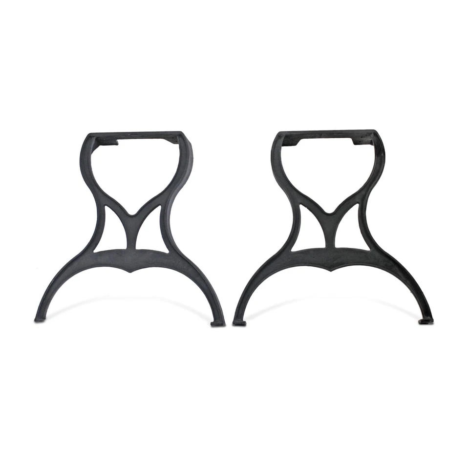 Vintage Industrial  Ductile Cast Iron Table Legs - Set of 2 - Image 1 of 4