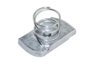 10 x Tuerca de resorte M6 con acabado de zinc resorte corto (117) - Imagen 1 de 3