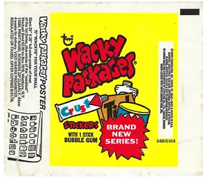 1975 Topps Verrückte Pakete 14. Serie 14 WACHSPACKUNG WRAPPER 0-489-21-01-5 - Bild 1 von 1