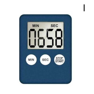 Electronic LCD Digital Kitchen Cooking Timer Count-Down Up Clock Loud Alarm - Image 1 of 4