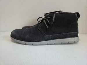 Botas al tobillo UGG Freamon impermeables de cuero azul negro con cordones para hombre talla 8 - Imagen 1 de 9
