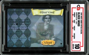 2001 WOTC Harry Potter #18 HOLO FOIL ~ Oliver Wood ~ CG 10 GEM - Picture 1 of 2