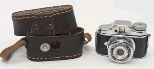 Rare Vintage Satellite Tiny Camera Made In Japan Spy Camera W/ Leather Case - Picture 1 of 9