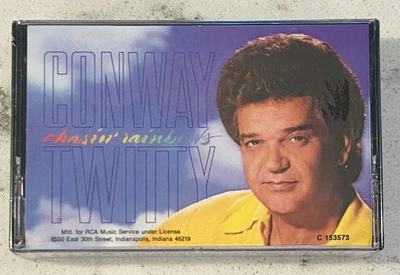 Conway Twitty~CHASIN' RAINBOWS • NEW/FACTORY SEALED Cassette Tape. - Image 1 of 3