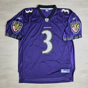 Baltimore Ravens Jersey Mens Large Purple NFL Football Matt Stover 3 Reebok - Picture 1 of 9