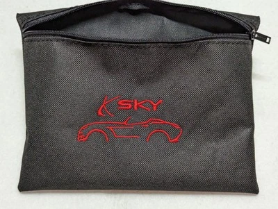 Bolso Guantera Saturn Sky Kappa Negro/Rojo Bordado/Muchos usos. ¡Nuevo! Foto 1 de 4
