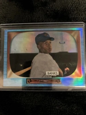 Ernie Banks 2013 Bowman Chrome Draft #242 Safira Azul Novato Pacote de Reimpressão Novo - Imagem 1 de 4