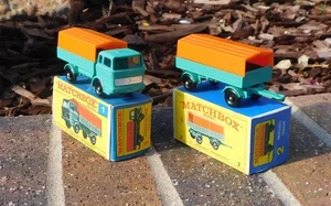 Mercedes LKW (Nr. 1E) und Anhänger (Nr. 2D) Beide neuwertig mit Originalkartons - Bild 1 von 10