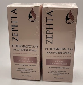 2er Pack Zephta H-Regrow 2.0 Reis Nutri Spray 1,7 Oz. dünner werdendes Haar & Verlust VERSIEGELT - Bild 1 von 6