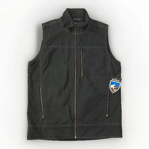 KÜHL Burr Gilet Uomo M Gun Grigio Metallo Outdoor Utility Zip Giacca Nuovo con etichette #1042 - Foto 1 di 19