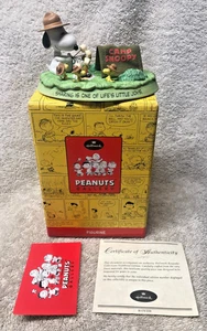 CAMPFIRE FRIENDS snoopy woodstock 3rd edition 2000 hallmark peanuts gallery #363 - Picture 1 of 6