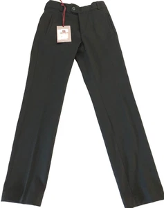 NWT BERGAMO KIDS/MILANO BOYS SZ. 9 BLACK BOYS DRESS PANTS POLY BLEND - Picture 1 of 4