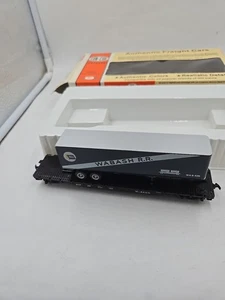 CON-COR HO R-T-R "WABASH" 54' FLATCAR w/TRAILER #168 - Picture 1 of 12