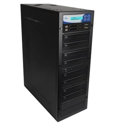 EZ DUPE Media Mirror PLUS 1 to 7 Duplicator - Flash (SD CF MS MMC USB) / DVD - Image 1 of 4