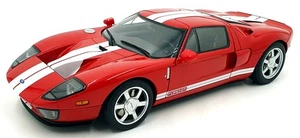 Autoart 1/18 Scale Diecast 73021 - Ford GT - Red/White Stripes - Picture 1 of 6