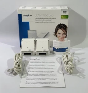 Devolo dLAN 500 Duo Power LAN-Adapter 2 LAN Port, 500 Mbit/s) STARTER KIT - Afbeelding 1 van 6