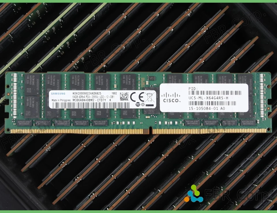 A 级 64GB 三星 思科 PC4-2666V DDR4 4DRx4 LRDIMM M386A8K40BM2-CTD 批量 — 第 1/1 张图片