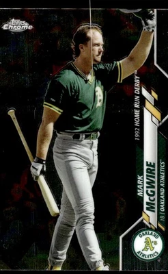 2020 TOPPS CHROME UPDATE MARK MCGWIRE U-95 MINT BASEBALL OAKLAND ATHLETICS - Image 1 of 2
