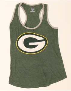 MAJESTIC Womens Green Bay Packers Graphic Vest Top UK 12 Medium Green NT03 - Picture 1 of 3