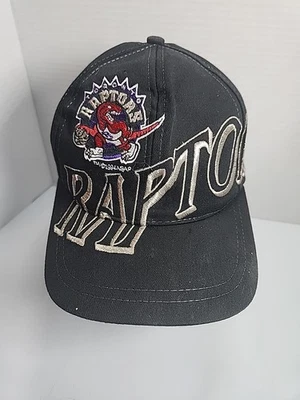 Vintage 1990s Toronto Raptors Embroidered NBA The Game Snapback Hat Rare Foto 1 de 4