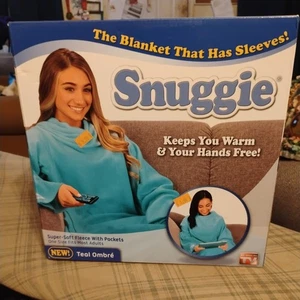 Snuggie Super Soft Fleece Sleeve Blanket Original Blue Adult One Size NEW - Picture 1 of 7